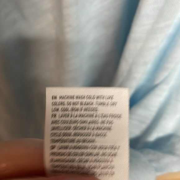 American Eagle Outfitters size Small Light Blue Short Sleeve Soft Baby Doll Tee - Picture 6 of 8